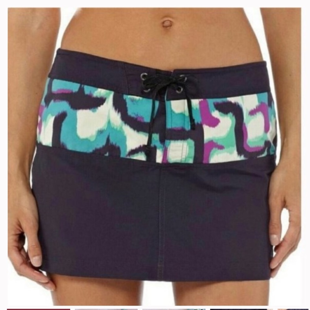 Patagonia Swim Mini Board Skirt Graphite Navy Women’s Size- 4